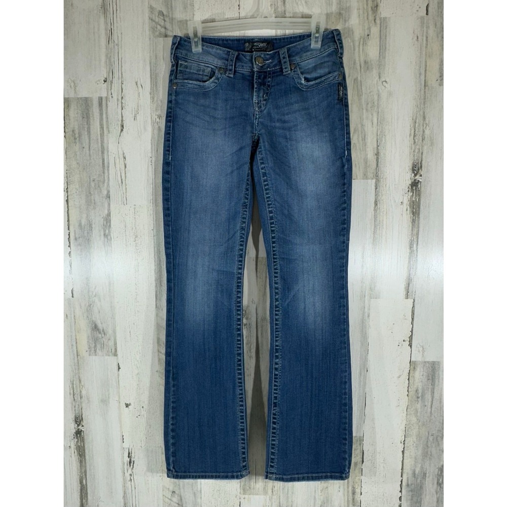 Silver Jeans Co Aiko Bootcut Jeans 27x33 Blue Medium Wash Low Rise Western READ